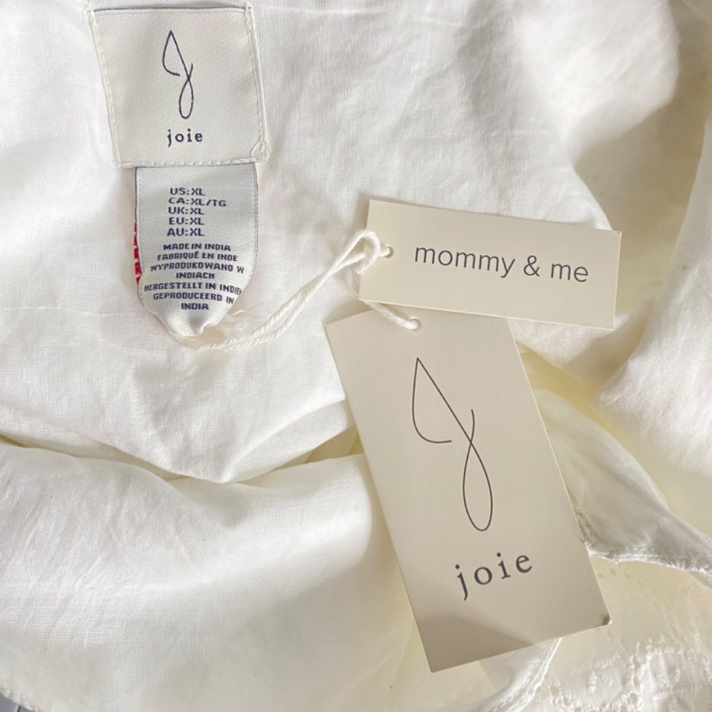 NWT Joie White Eyelet Mommy & Me Dress - Picture 8 of 13